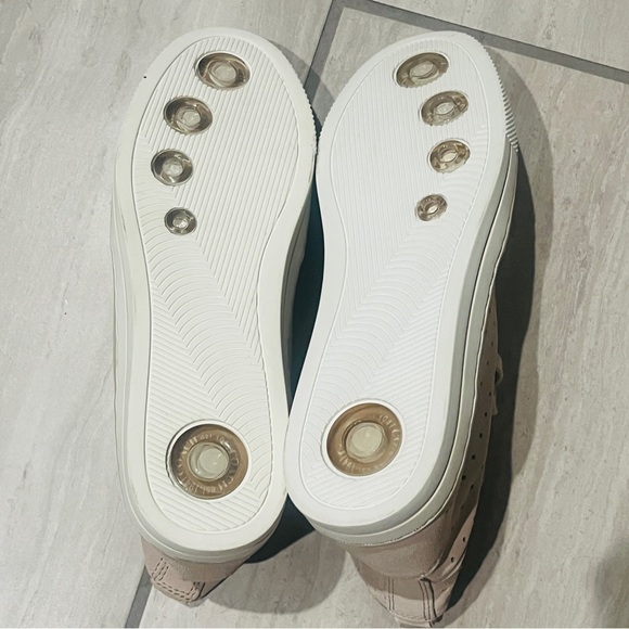 Coach Pita Perforated High Top Suede Sneakers Size 9 - Picture 4 of 7